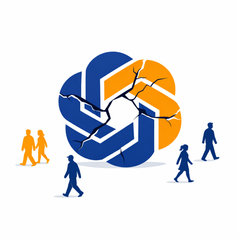 오픈AI 위기 신호 임원 퇴사 일러스트