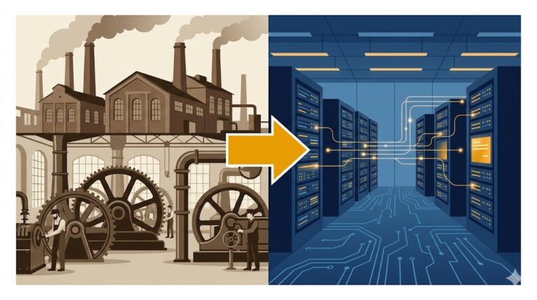 토큰 이코노미와 AI 혁명 개념 일러스트 — 닥터플랜